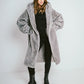 Hooded Faux Fur Coat – Comfortable Straight Fit