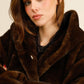 Hooded Faux Fur Coat – Comfortable Straight Fit