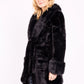 AURA – Belted faux fur jacket with a premium look
