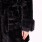 AURA – Belted faux fur jacket with a premium look