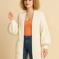 Long balloon sleeve cardigan