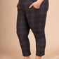 Large -Size filled Checkered Pants