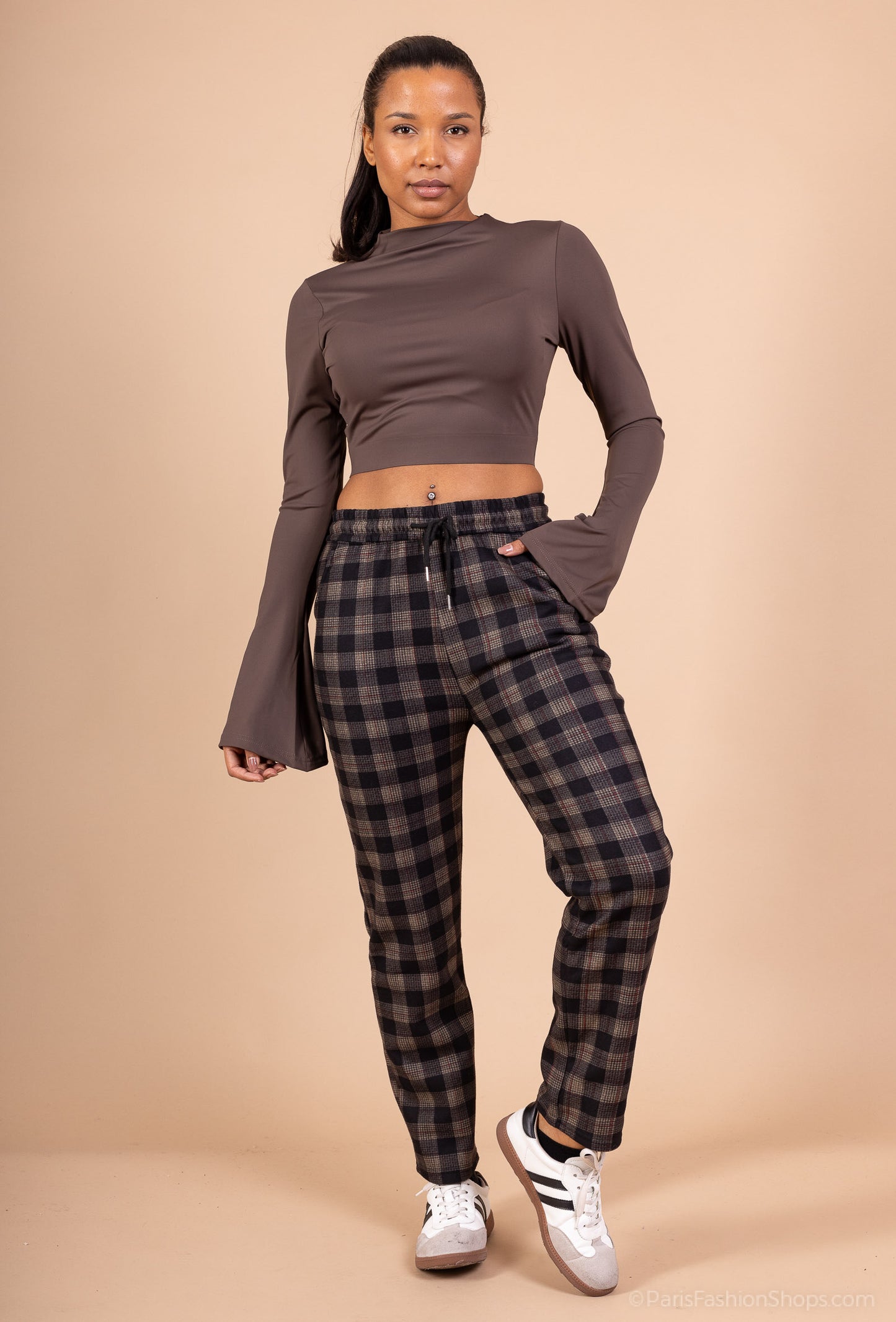 Filled Checkered Pants