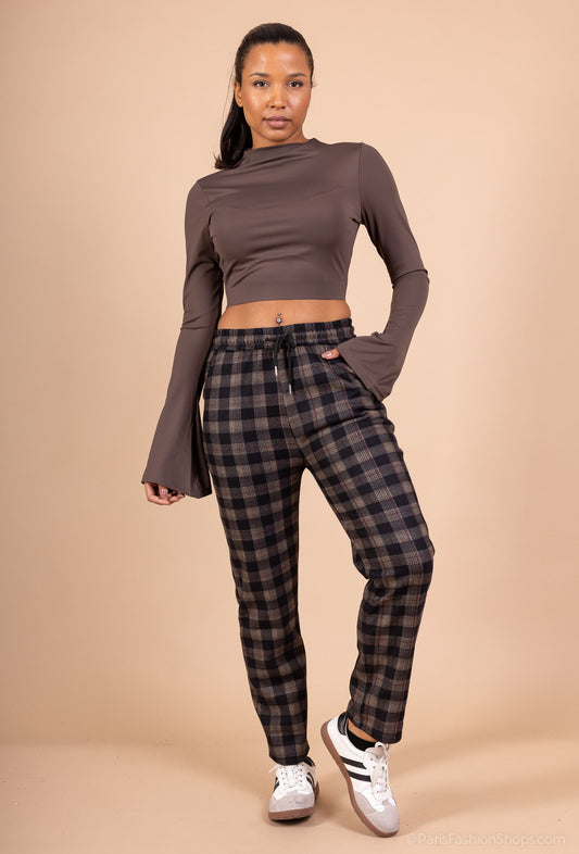 Filled Checkered Pants