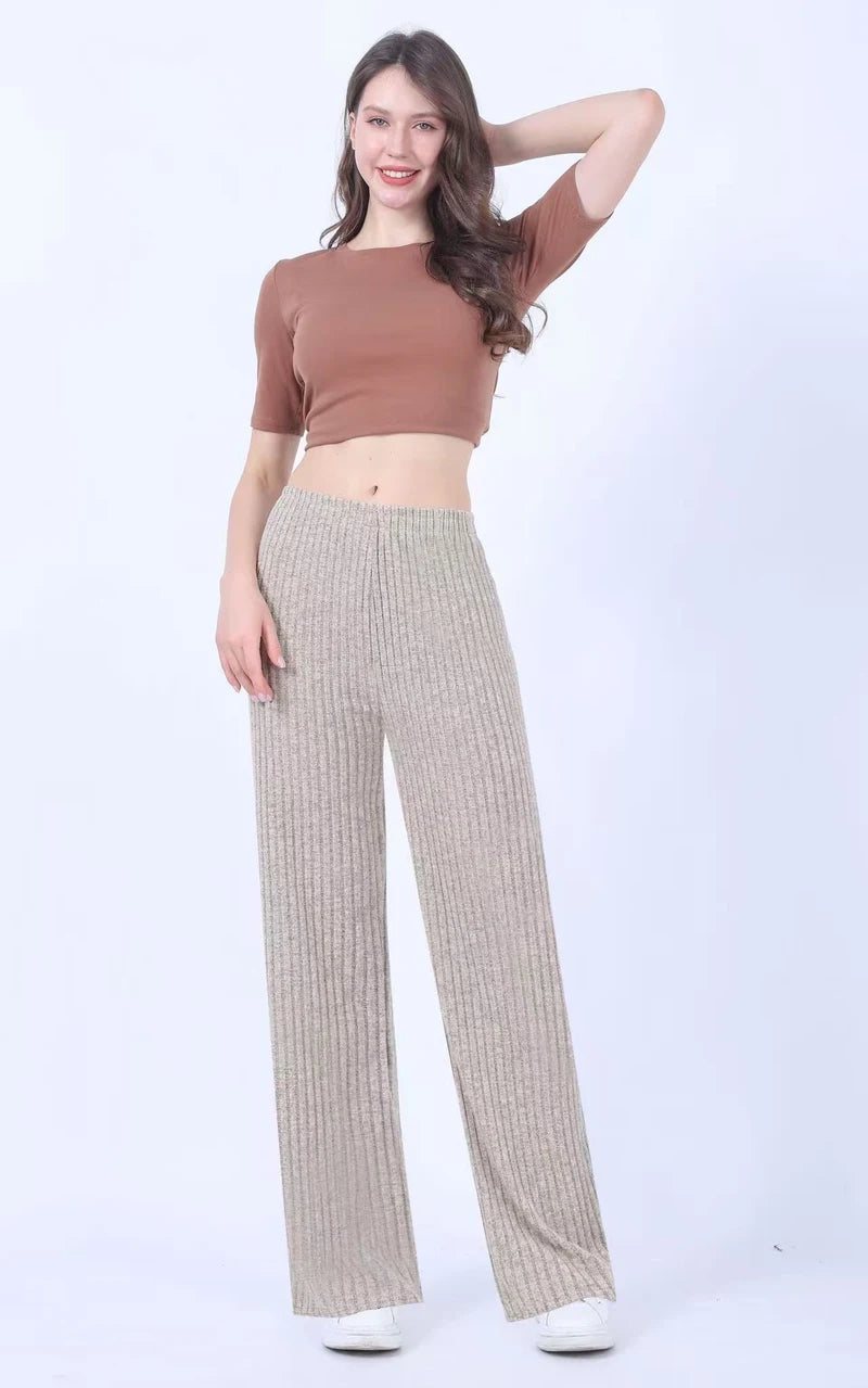 Simple and comfortable striped pants