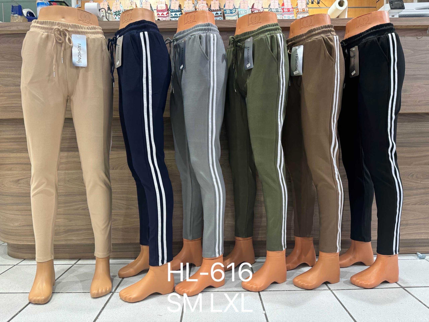 pants with stripes on the side