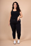 plus size side striped pants