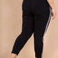 Plus size side striped pants