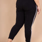 plus size side striped pants
