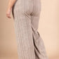 plus size ribbed pants