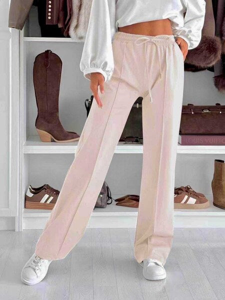 Elegant jogging Pant elastic size with pockets