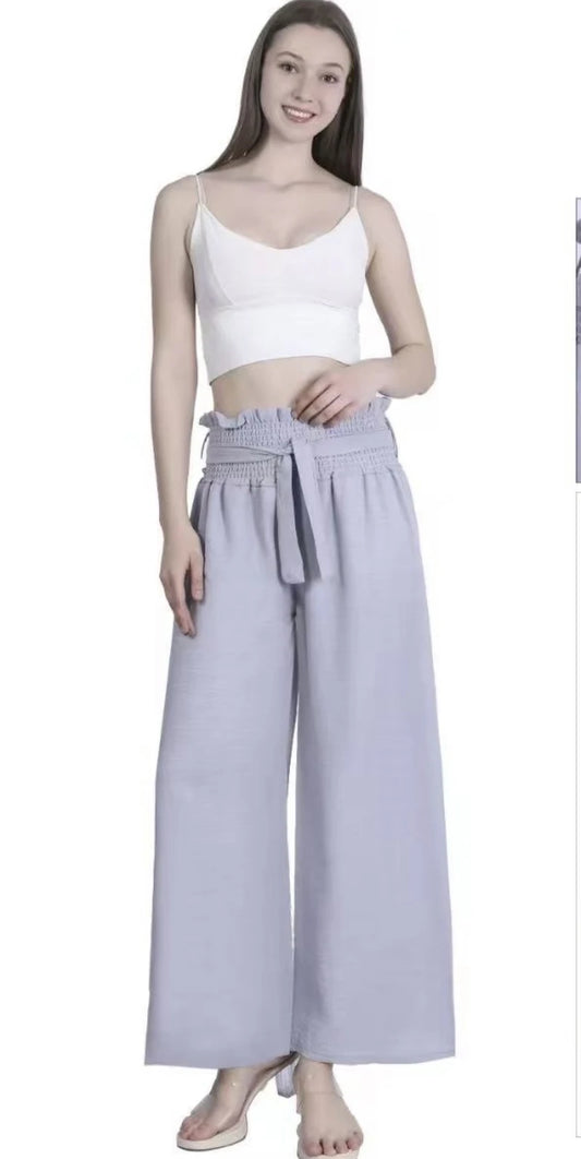 Tile Pants with minimalist Color Threads