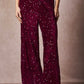 Elastic waist sequin pants