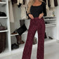 Elastic waist sequin pants