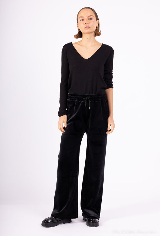 Women's Fleece-Lined Velvet Pants