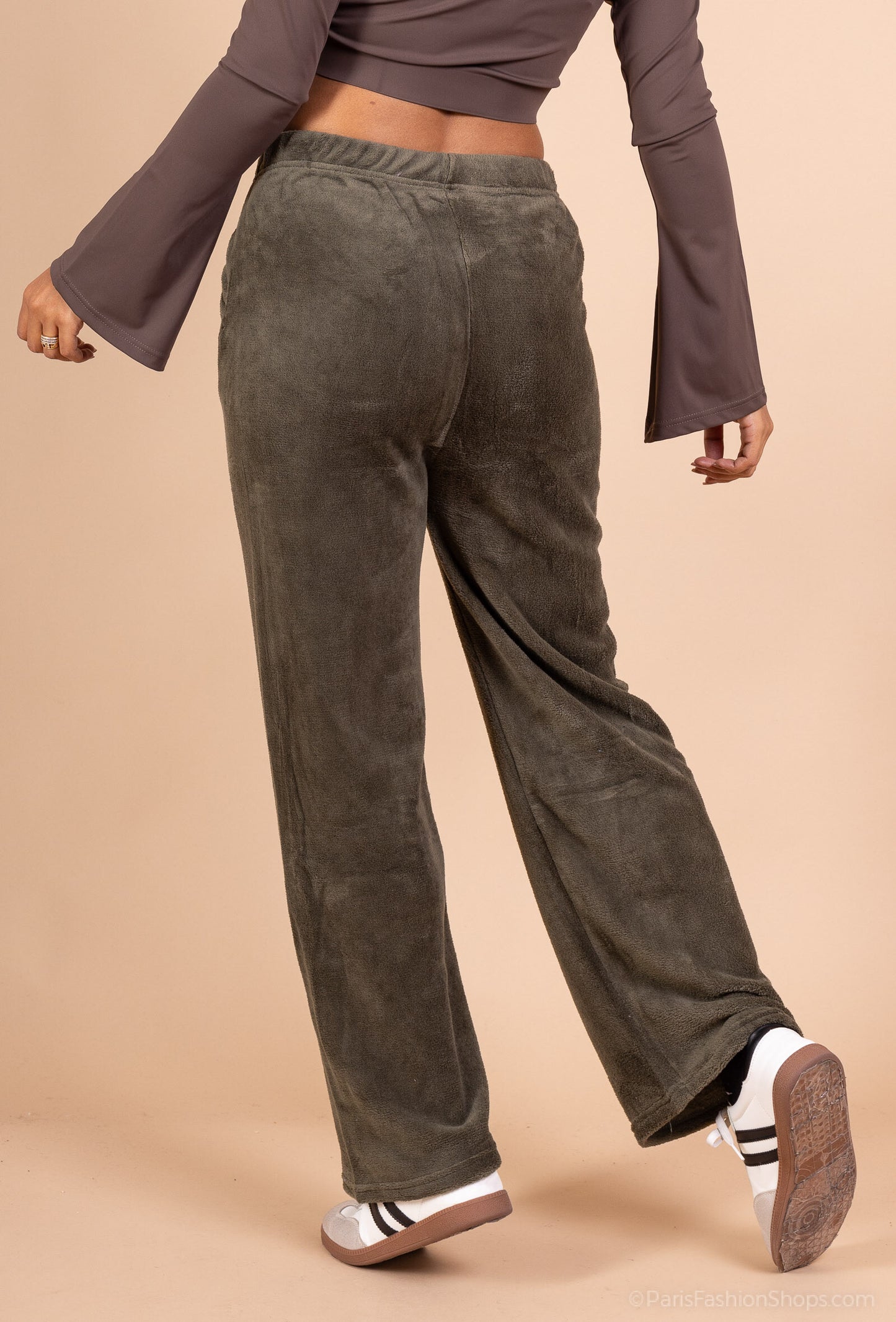 Soft Plush Lounge Pants with Warm Fleece Fabric