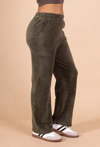 Soft Plush Lounge Pants with Warm Fleece Fabric