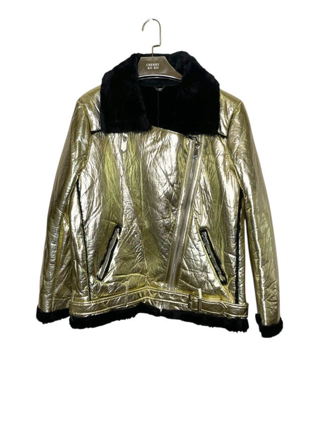 PU Varnish Fur Parka