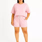 Ladies short sleeve short set