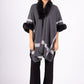 Women's Faux Fur Poncho Cape