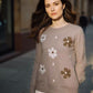 Fashionable Flower Sweater
