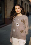 Fashionable Flower Sweater