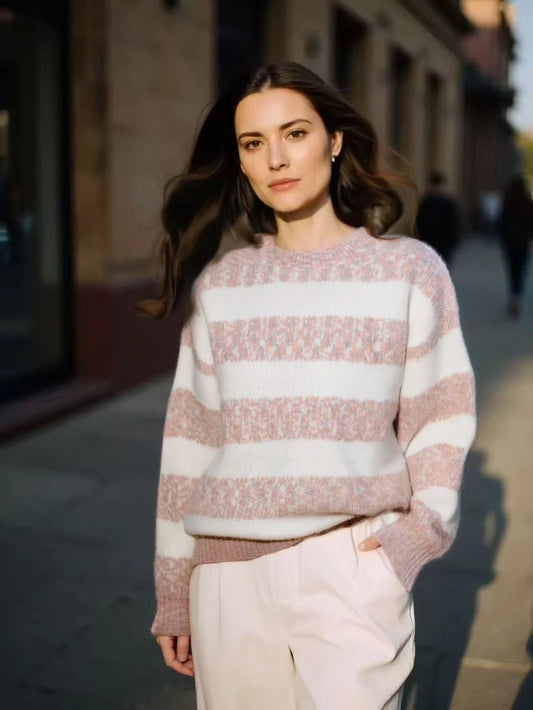 Simple but Fashionable Striped Sweater