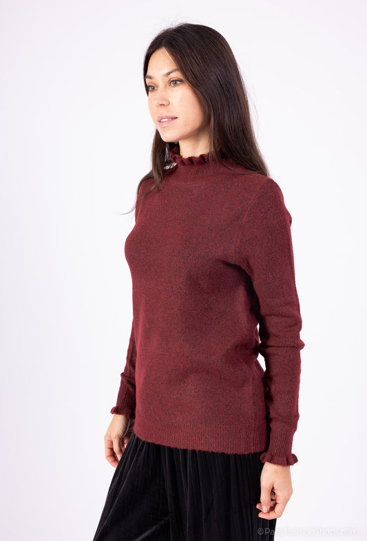 Trendy Long Wavy Collar Sweater