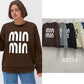 Women's Fleece-Lined Sweater with Writing