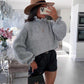 Wavy Turtleneck Sweater