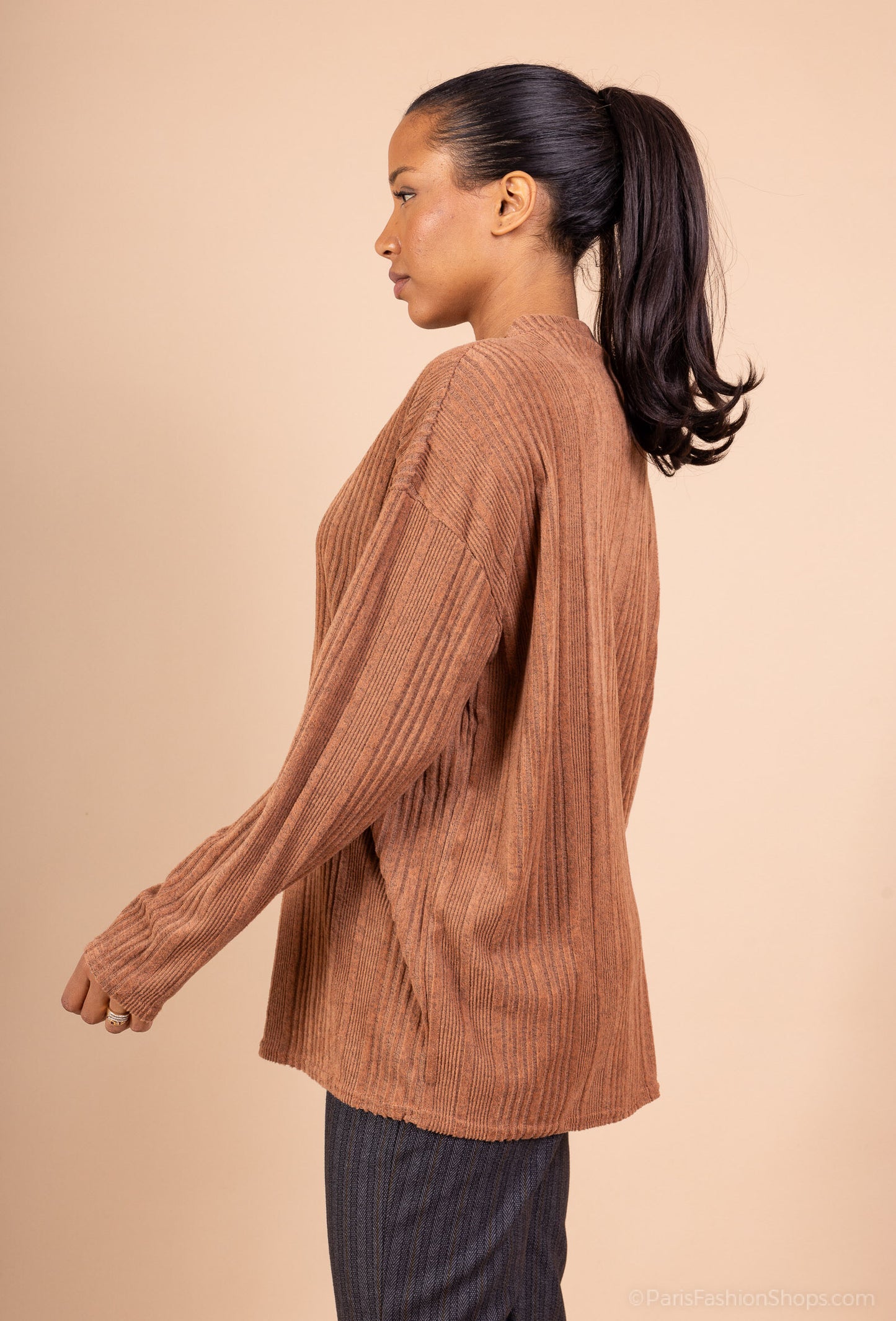 Cozy Ribbed Knit Sweater