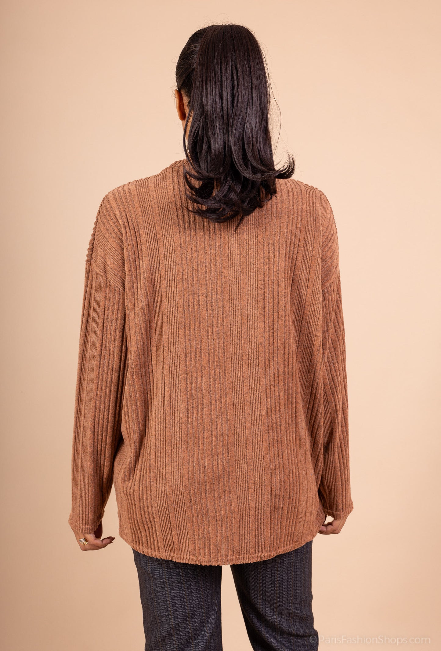 Cozy Ribbed Knit Sweater