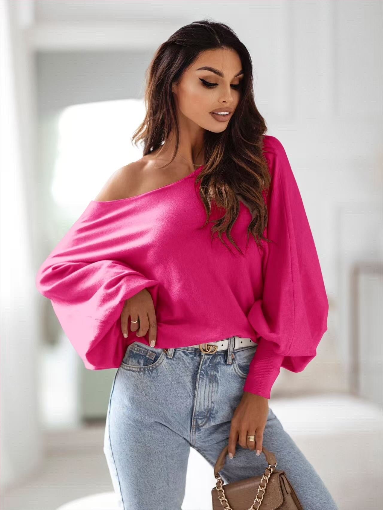 Long sleeve relaxed sweater