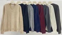Classic and Trendy V -neck Sweater
