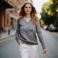 Classic and Trendy V -neck Sweater