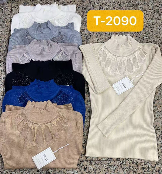 Long Sleeve Sweater Comfort High Collar