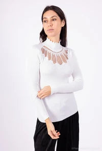 Long Sleeve Sweater Comfort High Collar