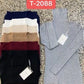 Striped Sweater with Chimney Collar