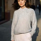 Simple Sweater with Small Braided Details