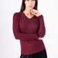 Elegant Collar Pull in V-neck