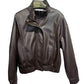 RAVEN – Faux leather jacket with a structured stand-up collar