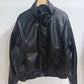 RAVEN – Faux leather jacket with a structured stand-up collar