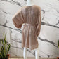 Sequin dress with tie