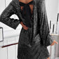 Sequin dress with back bow
