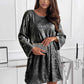 Sequin dress with back bow