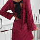 Sequin dress with back bow