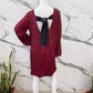 Sequin dress with back bow