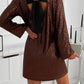 Sequin dress with back bow