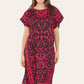 Short Caftan Dress, Ethnic Print, New Collection, Ref-7005