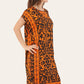 Short Caftan Dress, Ethnic Print, New Collection, Ref-7005